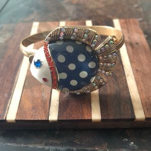 Betsey Johnson fish bracelet cuff